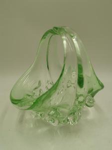 Košíček - hutní sklo