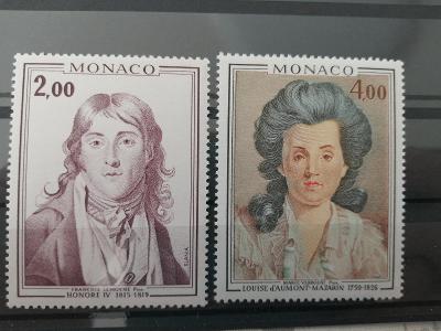 Monako , 1976, Mi 1237-1238, 5 euro, neraženo **