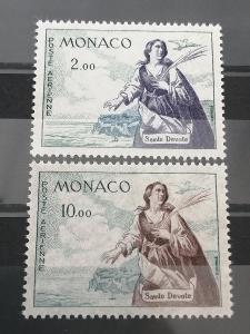 Monako , 1960, Mi 653-654, 10 euro, neraženo **