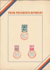 4A261 Volba prezidenta republiky, známky s razítkem 18.12.35