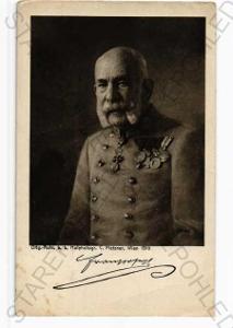 František Josef I., portrét, foto