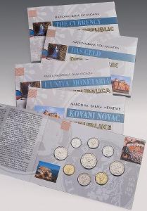 Numismatická sada oběžných mincí Kuna a Lime z roku 1993 UNC