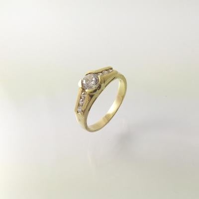 Prsten zlatý 3,66 g Au (585/1000) Ev. č. 96