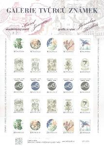 Vlastní známky  VZTL 0075 Galerie tvůrců známek s podpisy autorů!