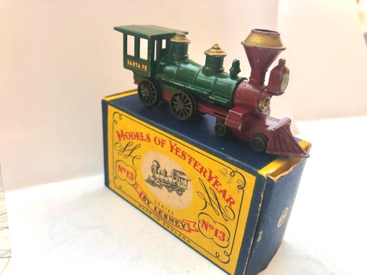 Model Matchbox Yesteryear 1862 American”Santa Fe” Loco - Modely automobilů