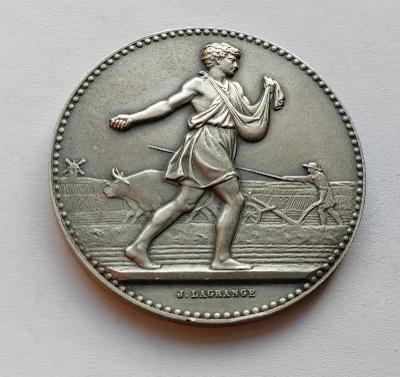 Stříbrná medaile nedatováno, od Lagrange / Lindauer. Ag.
