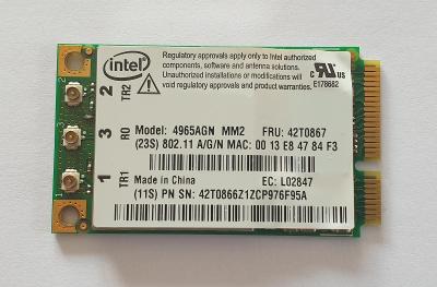 Wifi modul Intel 4965AGN / 42T0867 z Lenovo ThinkPad T61