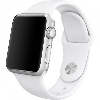 Originální silikonový řemínek White Sport Band pro Apple Watch 40mm
