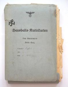 1939 Saluschitz Zálužice dokumenty NS Frauenschaft / Saaz Žatec Louny 