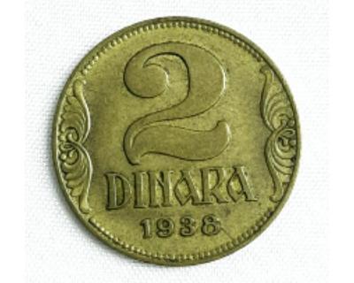 2 Dinar 1938 Top stav 