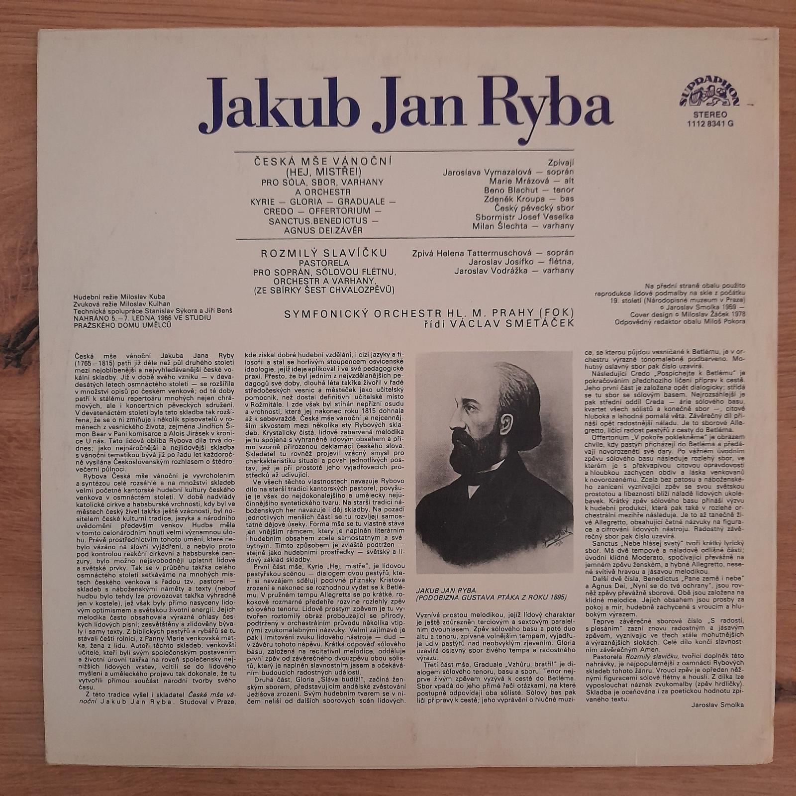 Jakub Jan Ryba – Česká Mše Vánoční - Hudba