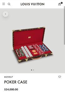 Pokerový kufr s žetony Louis Vuitton - vzácný originál 