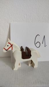 Lego figurky Western kůň s hnědým sedlem 61