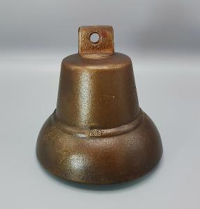 Bronzový zvon. Průměr 15,5 cm. 
