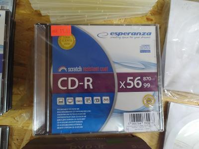 Esperanza CD-R 56x 870MB 99min slim obal