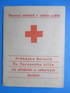 SD80 * PRŮKAZKA  Dorostu ČSČK na stř. a odbor. školách_ šk. rok 1938-9