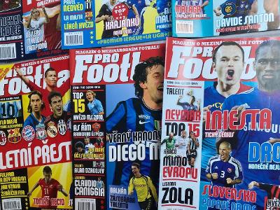 Obří sbírka fotbalových časopisů!!