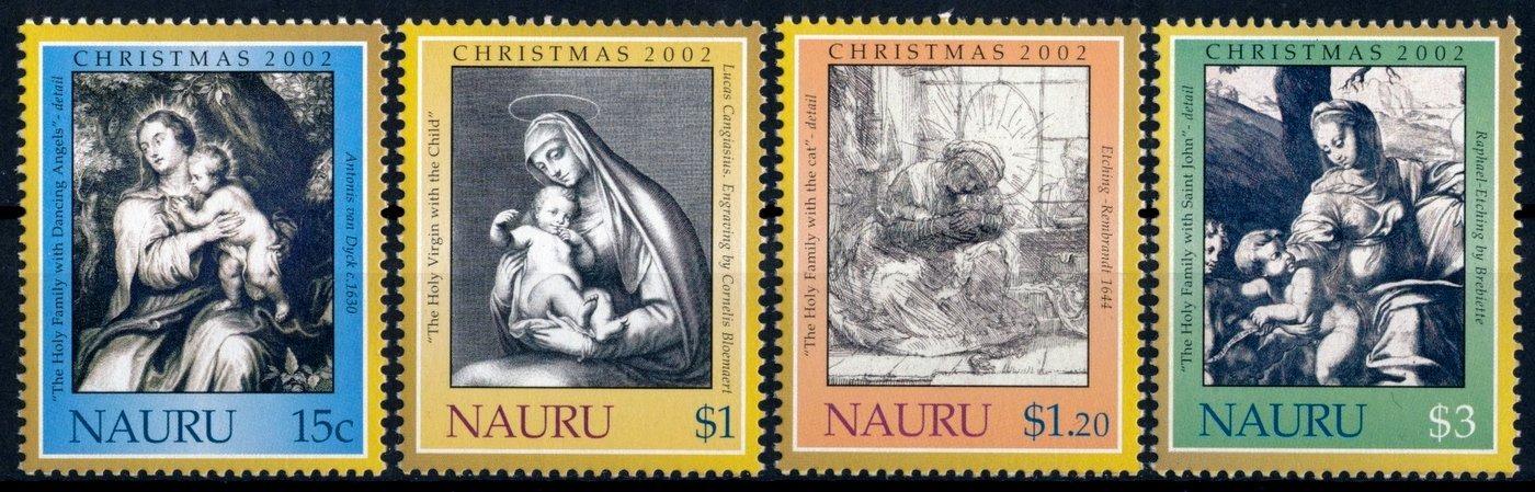 Nauru 2002 **/Mi. 549-52 , komplet , umenie , náboženstvo , /L22/ - Známky