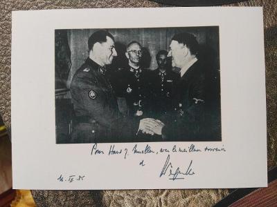 foto Adolf Hitler reprint vysoká kvalita 13/18 cm pouze česká rep.