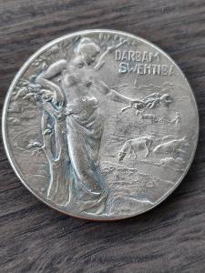 Medaile pamětní 1905,Litva pobaltí,47mm,40gramů