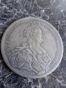 Medaile pamětní 1774,rusko turecká válka,50mm,45gr.+stojánek