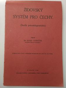 1936*Židovský systém pro Čechy (studie právně dogmatická)