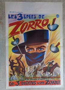 filmovy plakat ZORRO - VZACNE (1963)
