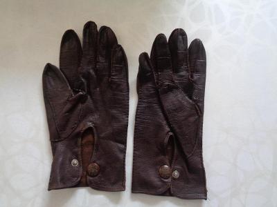 Retro kožené rukavice