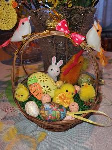 Velikonoční košíček - včetně dekorací