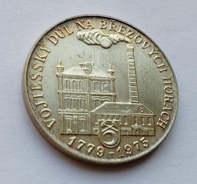 AR Medaile 1975 - ČNS Příbram - Luxusní stav. Ag.