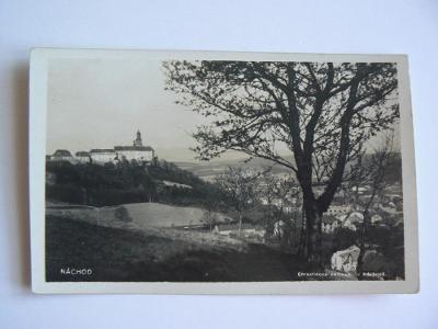 NÁCHOD pohled na zámek město FOTO-FON MF 1928 T5 sleva