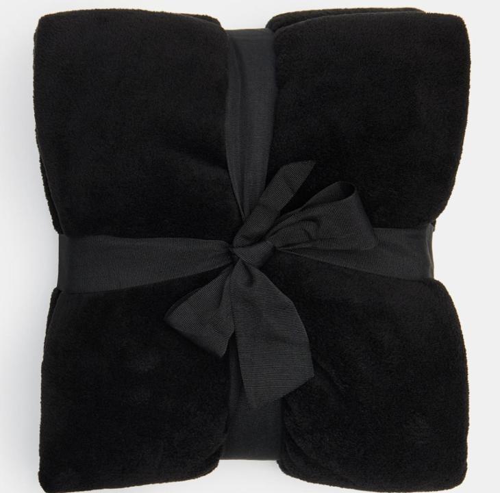 Luxusní krásná deka černá/ 160X 130 CM/NOVÁ 