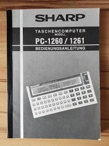 SHARP PC-1260/1261 Pocket Computer manual Literatura, 223 stran, Japan