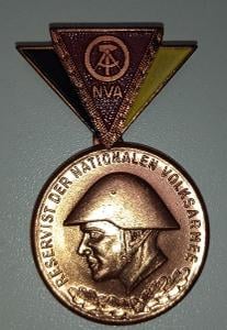 Medaile NDR. Odznak záložníka Národní lidové armády NDR