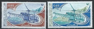 Francúzske antarktické teritórium 1981 ** vrtulníky komplet yt. 92-93