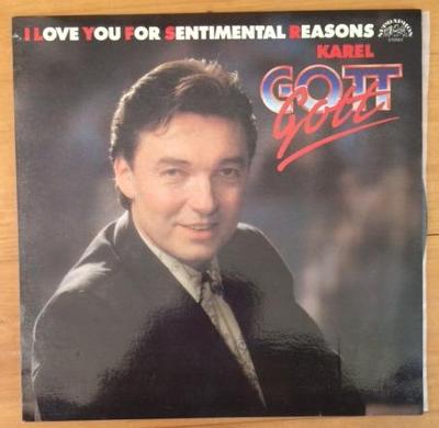 LP / KAREL GOTT - I LOVE YOU FOR SENTIMENTAL REASONS 1990