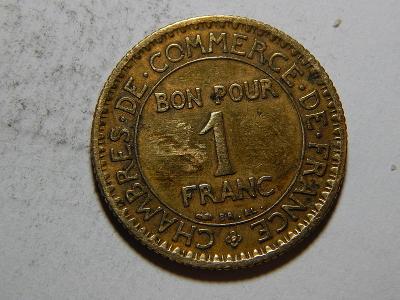 Francie 1 Franc 1921 XF č30394