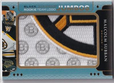MALCOLM SUBBAN - Jumbo patch jersey hokejová karta - Boston Bruins