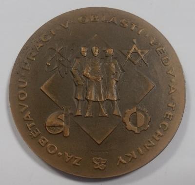 Stará bronzová pamětní medaile - ČSVTS - Za obětavou práci
