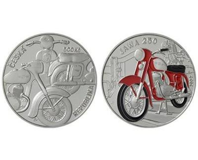 Stříbrná mince 500 Kč 2022 Motocykl Jawa 250 , Proof vyprodaná!
