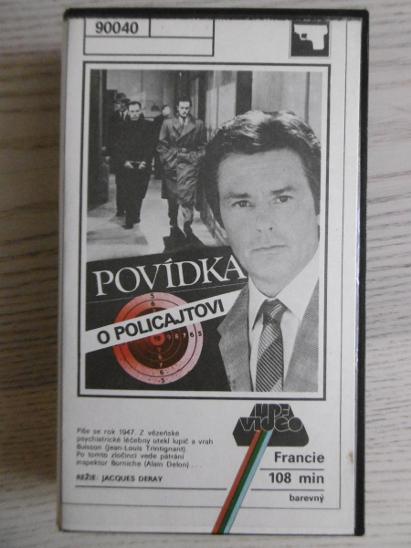 VHS VIDEOKAZETA- POVÍDKA O POLICAJTOVI, ALAIN DELON - Film