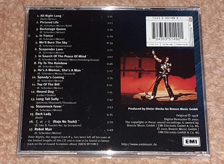 CD - Scorpions - Tokyo Tapes (EMI 2001)