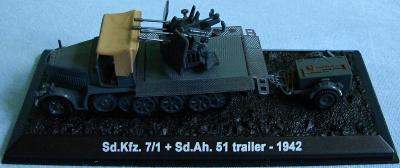 Sd.Kfz. 7/1 + Sd.Ah. 51 trailer - 1942 1/72