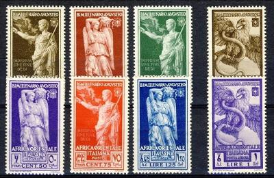 Talianska Západná Afrika 1938 ** Augustus komplet mi. 36-43