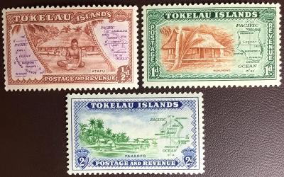 Tokelau 1948 ** domáce motívy komplet mi. 1-3