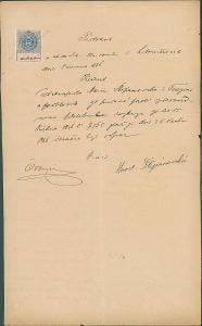 2A1826 Podání odporu M. Štěpánovská Terezín - soud Litoměřice 1886