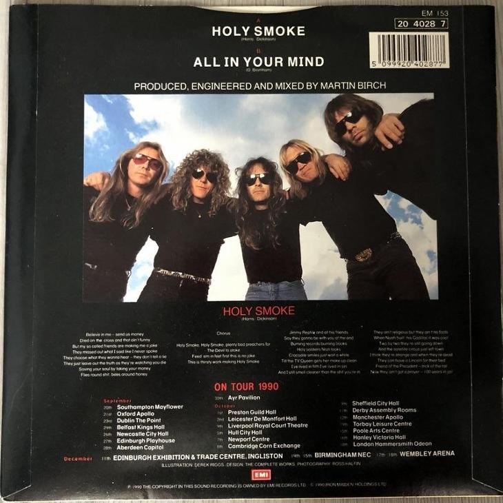 Iron Maiden – Holy Smoke /SP/ press. 1990 England - LP / Vinylové desky