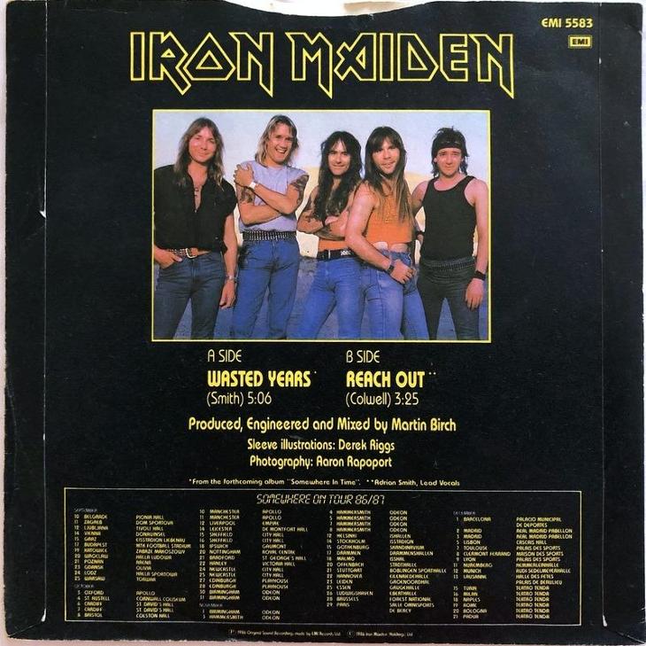 Iron Maiden – Wasted Years /SP/ press. 1986 England - LP / Vinylové desky