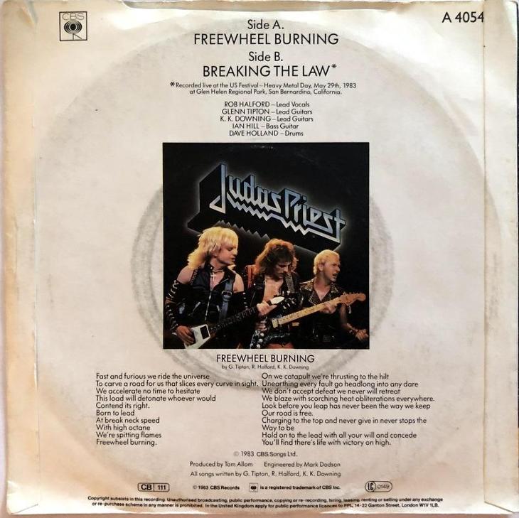 Judas Priest – Freewheel Burning /SP/ press. 1983 England
