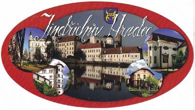 Jindřichův Hradec - oválná pohlednice